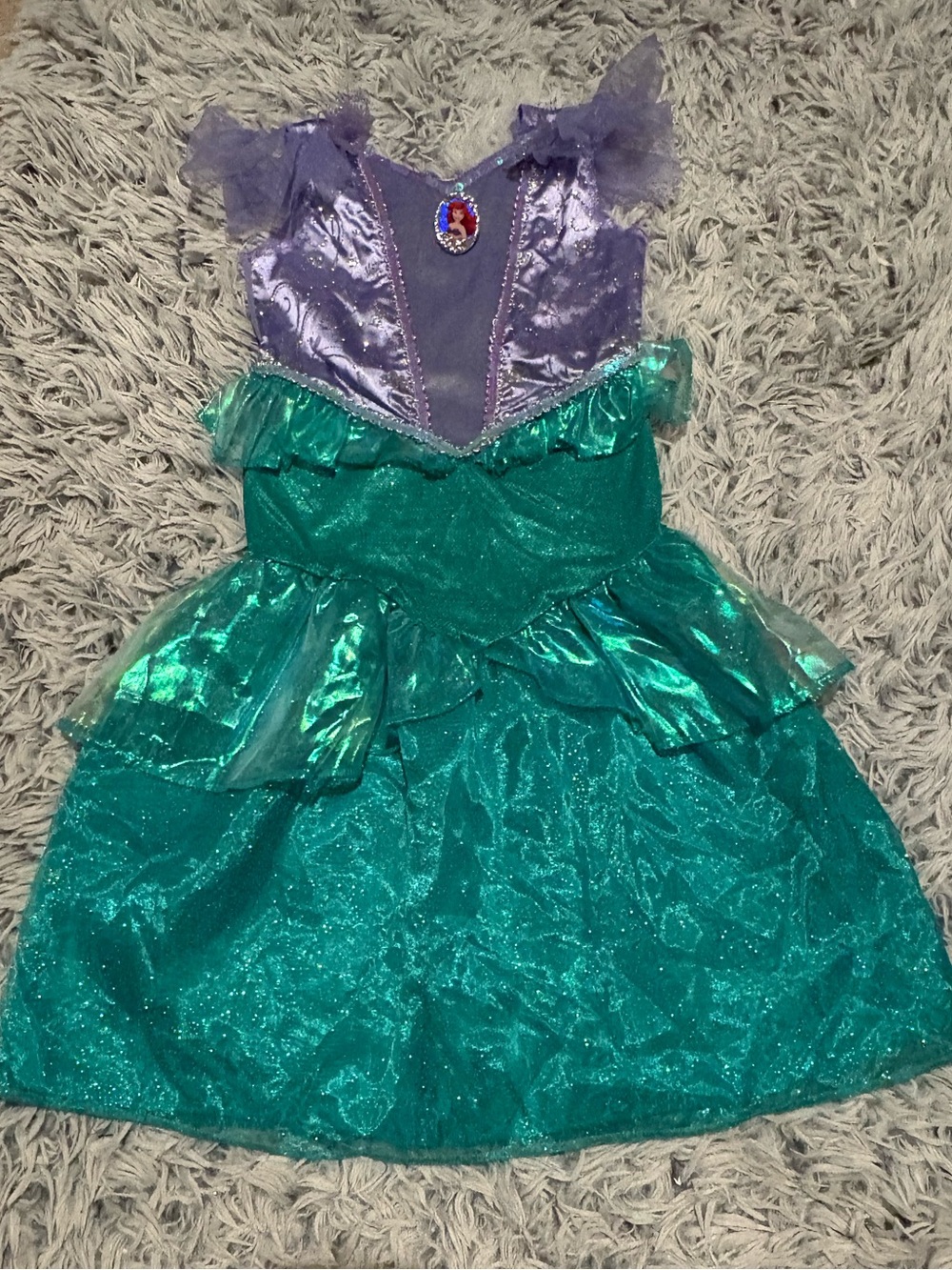 NWOT Disney Ariel The Little Mermaid Halloween Princess Costume Dress Gown 4